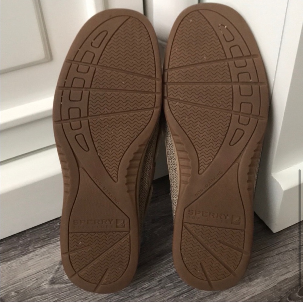 SperryTop-Sider rose gold slip on boat shoes 7